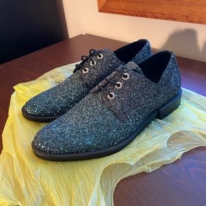 Miista Sparkly Ombré Fade Glitter Oxfords Brogues, NWOT GB3 EU36 US5.5-6
